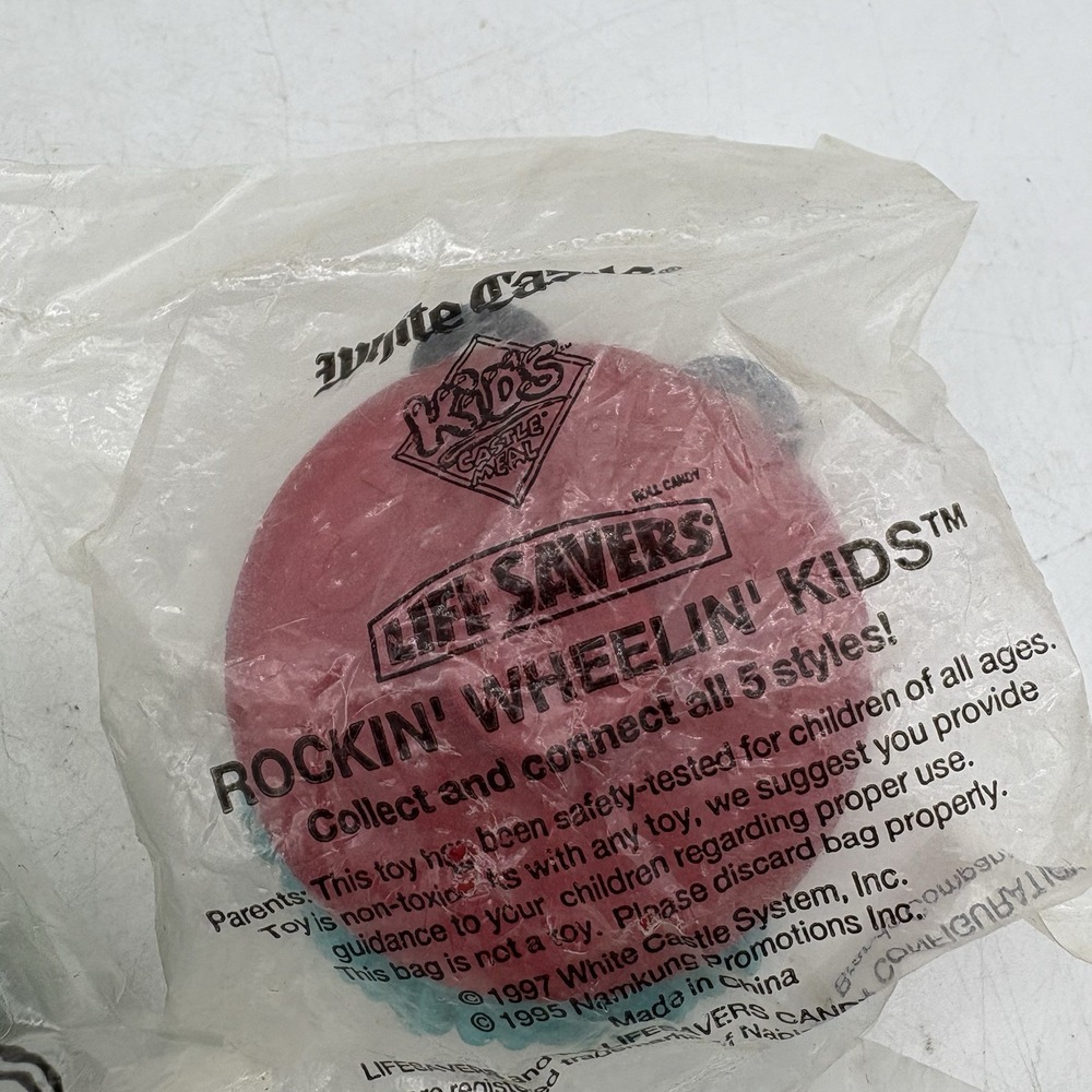 Vintage White Castle Kids Toys 1990s 3 Rockin' Wheelin' 1 Dino Sealed Lot of 4 - Picture 5 of 6
